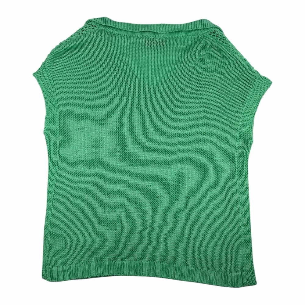Wooden Ships Women’s Cotton Blend Emma Polo Sweater Vest In Verdigris Size M/L - Picture 8 of 9